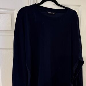 Simply Vera Vera Wang Midnight Blue Crew Neck Sweater